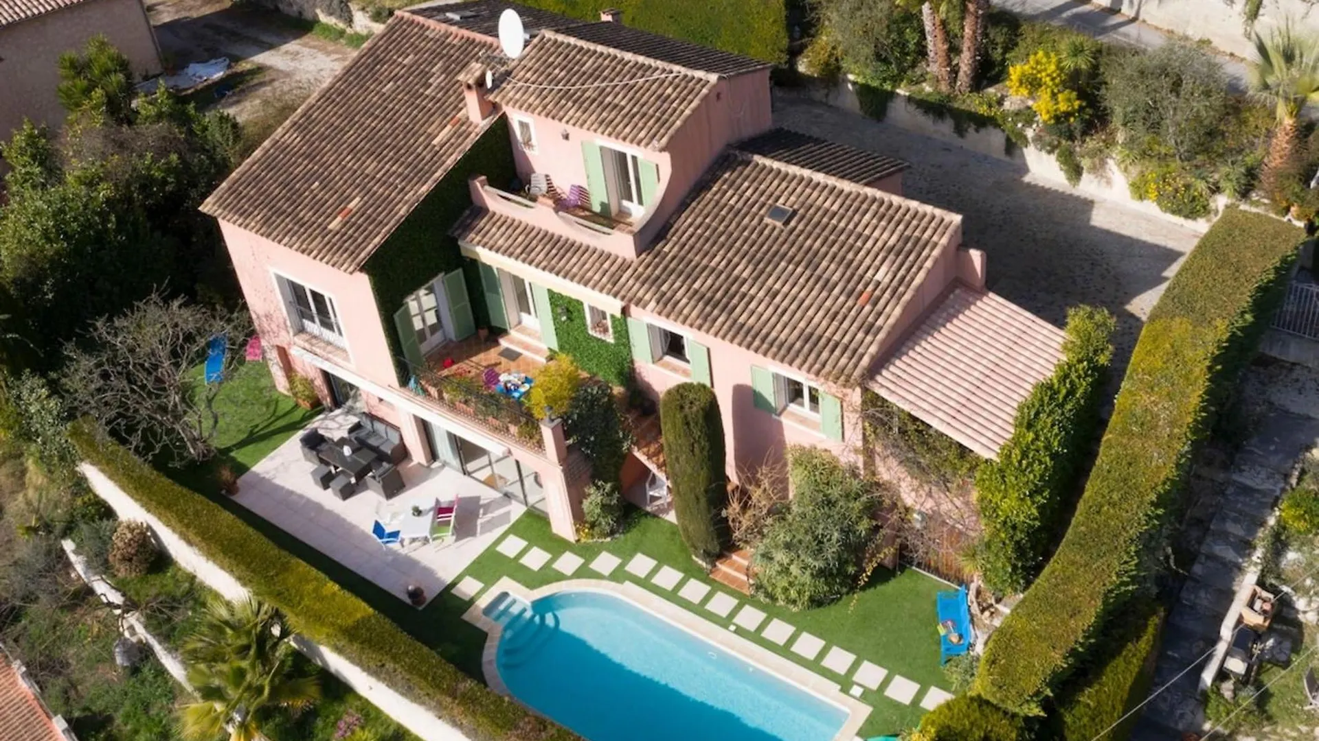06C-Villa For 8 Persons With Pool Near Nice Tourrette-Levens